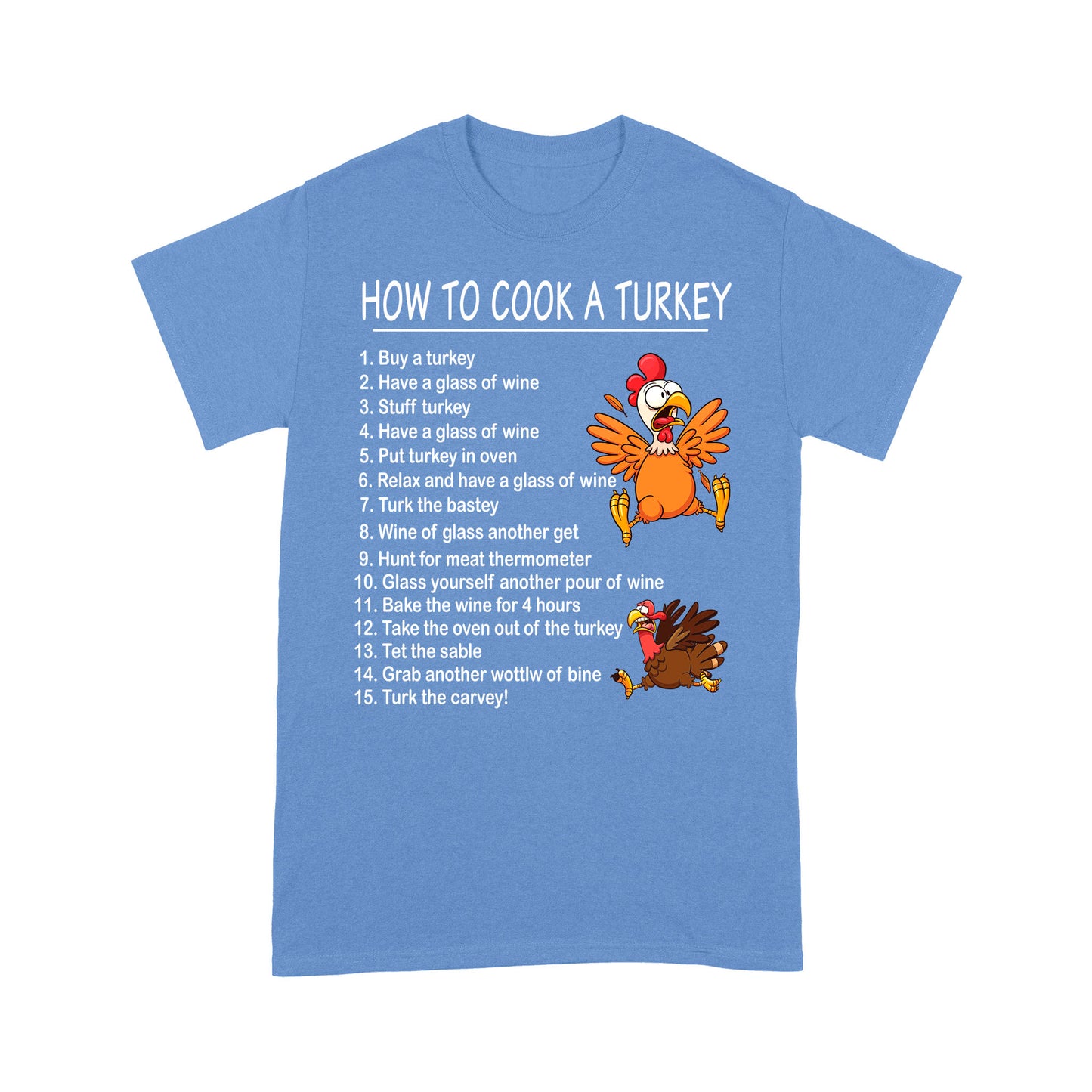 How to Cook A Turkey Thanksgiving Chef Funny Present Xmas Gift