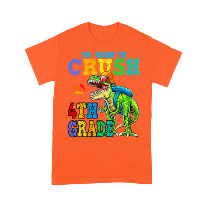 Personalized Custom Back To School Shirt, Ready To Crush 4th Grade, Back To School Gift