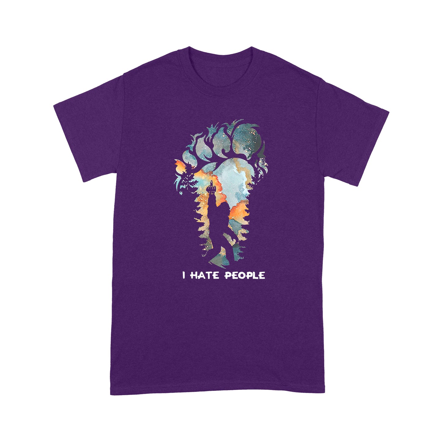 I Hate People Bigfoot T-shirt MEI
