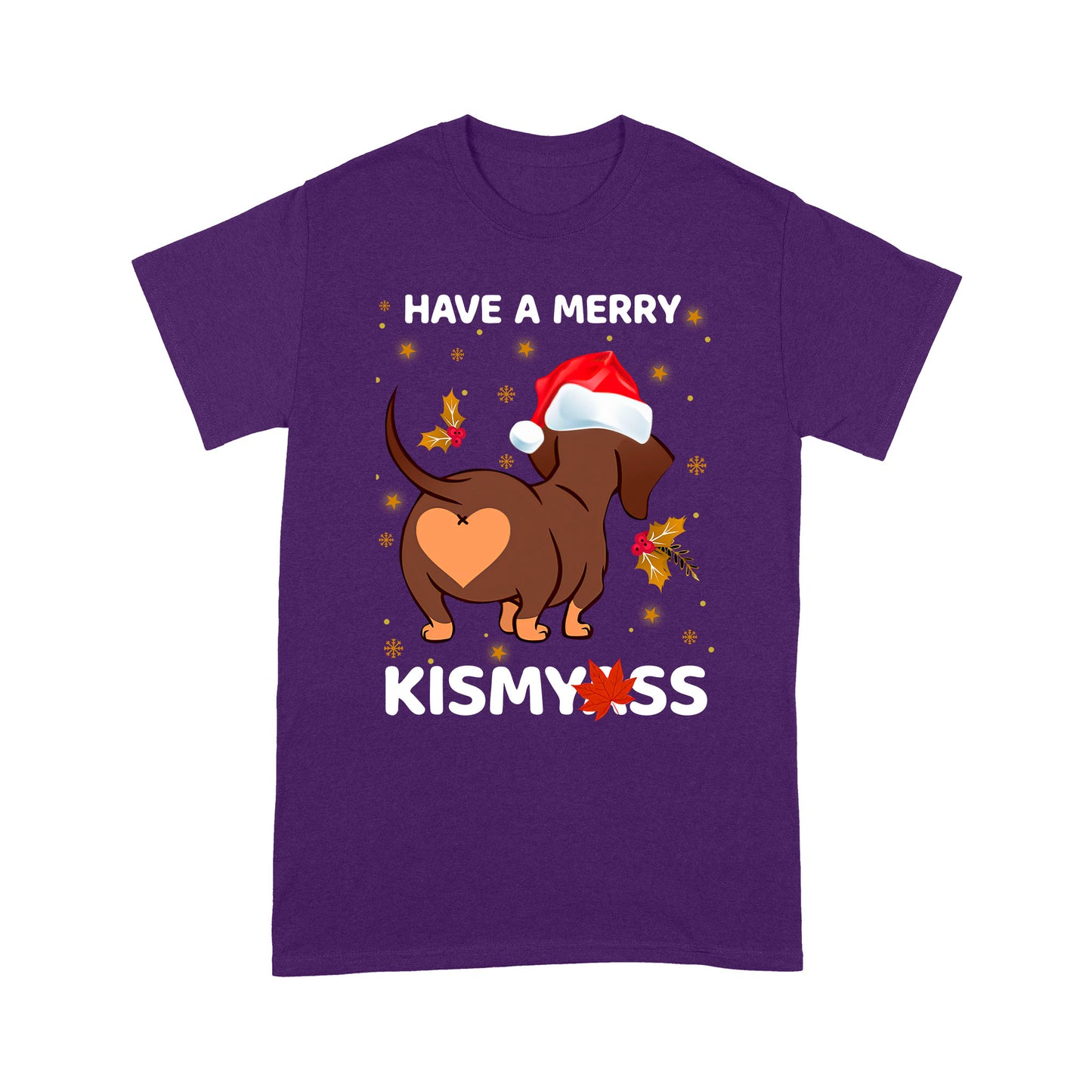 Dog Have A Merry Dachshund  Standard T-shirt HG