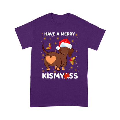 Dog Have A Merry Dachshund  Standard T-shirt HG