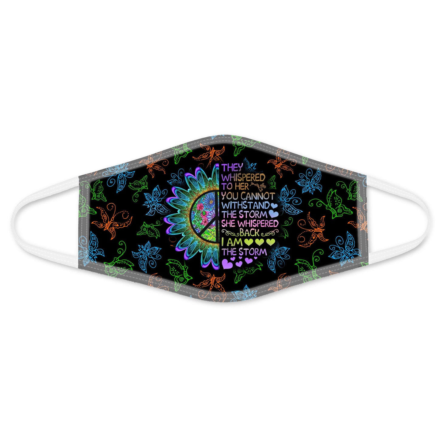 Premium Hippie 3D All Over Print Face Mask PL