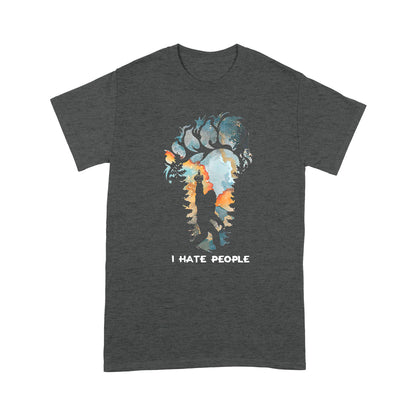 I Hate People Bigfoot T-shirt MEI