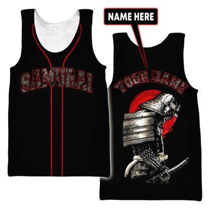 Custom Name Samurai 3D All Over Printed Unisex Shirts