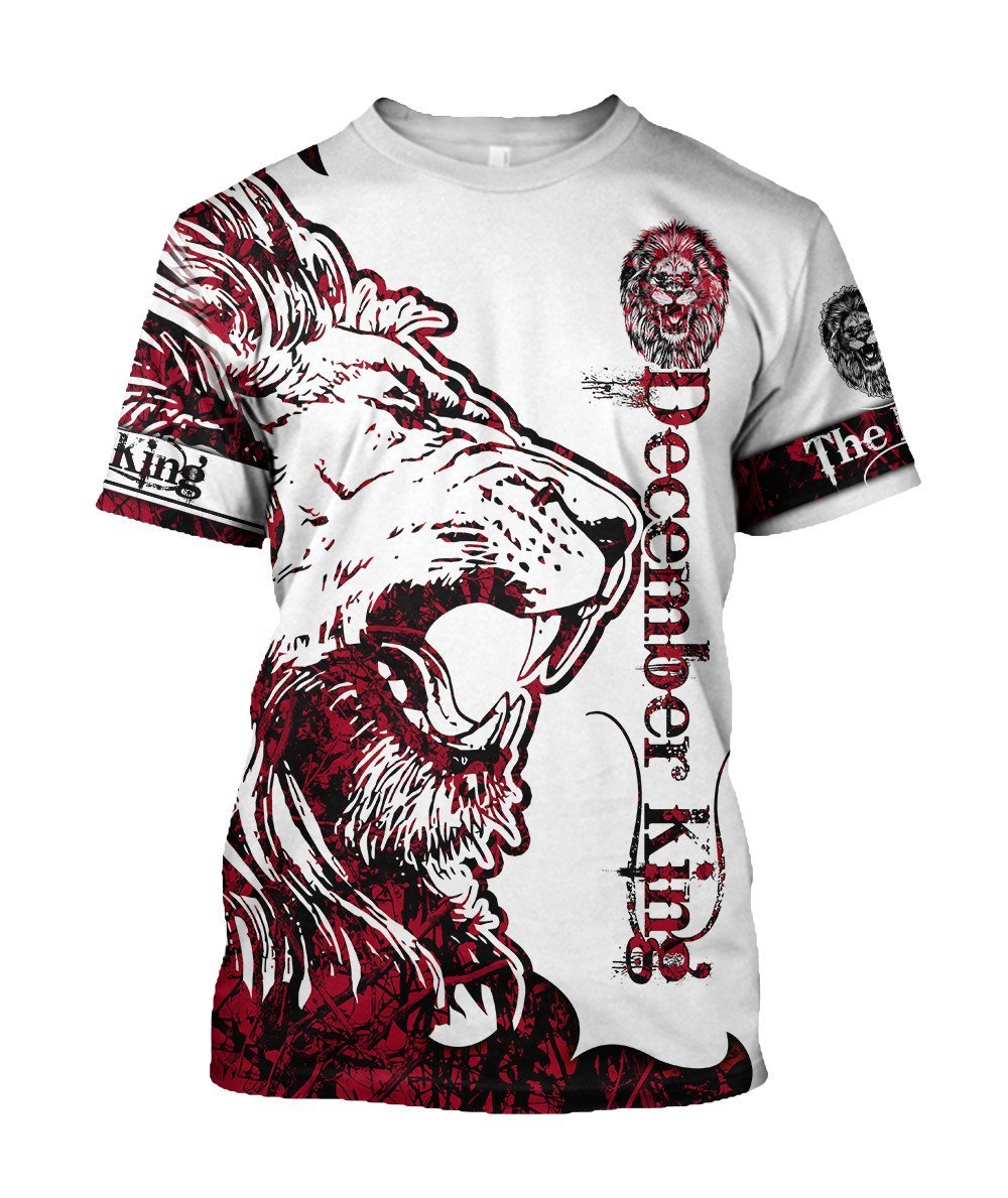 December King Lion 3D All Over Printed Unisex Shirts