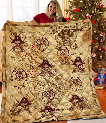 Caribbean Map Quilt
