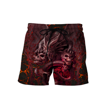 Amazing Skull Dragon All Over Printed Hoodie For Men And Women MEI