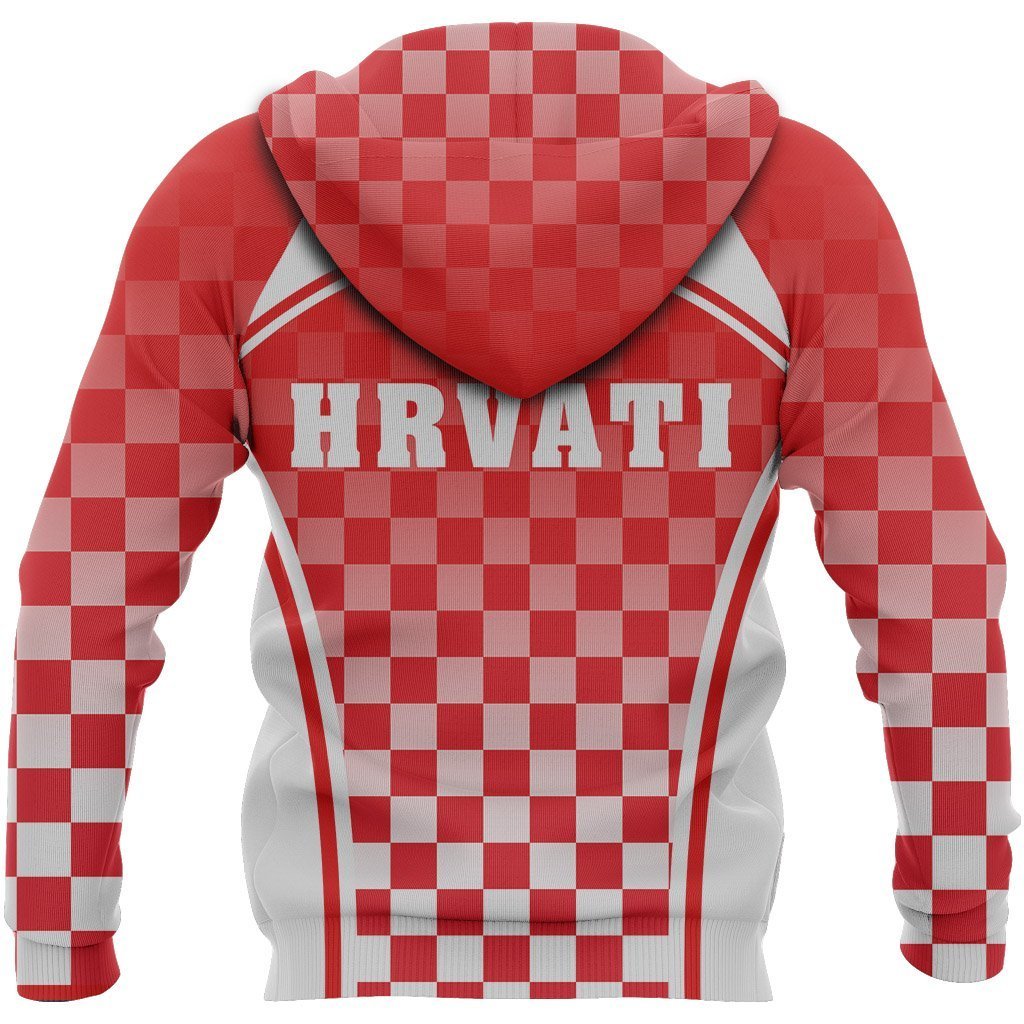 Croatia Zipper Hoodie - S. Style J9 - Amaze Style™-Apparel