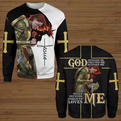 God Designed Me, Create Me, Blesses Me - 3D All Over Printed Shirts For Men and Women