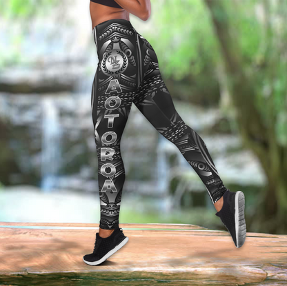 Te matatini new zealand tank top & leggings outfit for women HHT21072005