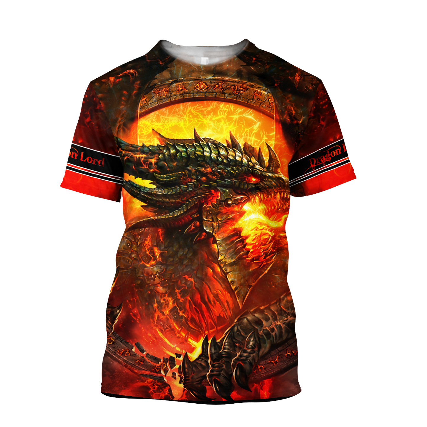 Premium All Over Printed Red Fire Dragon Shirts MEI