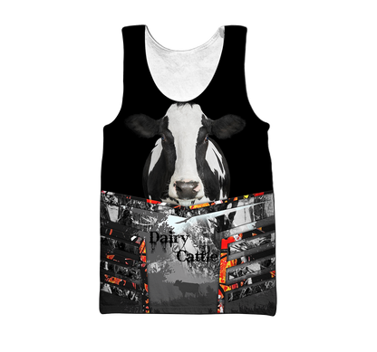 Love Dairy Cattle 3D All Over Printed Shirts For Men And Woman