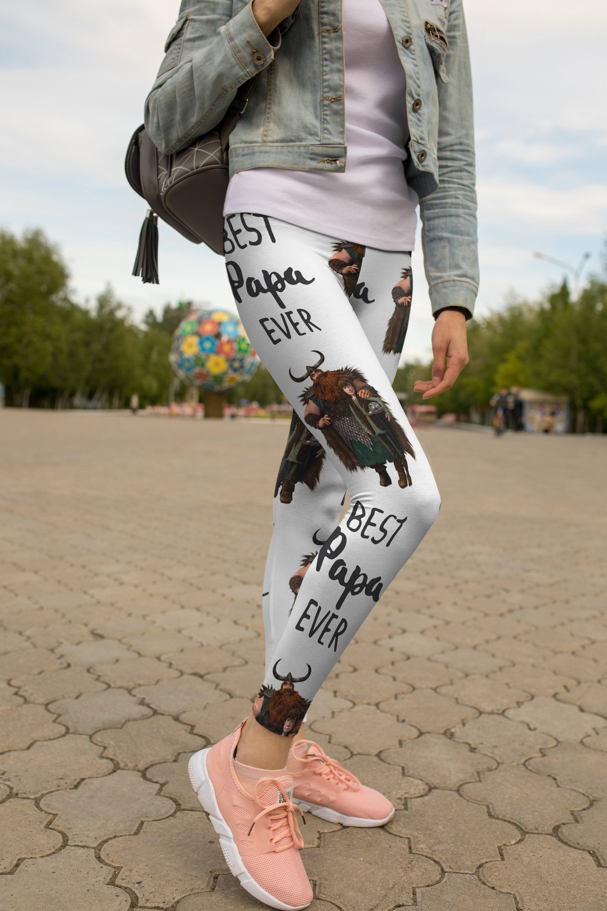3D All Over Print Best Papa Ever Young Legging - Amaze Style™-Apparel