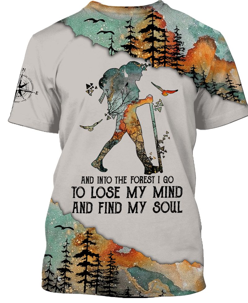 Hippie Camping Into The Forest I Go 3D All Over Printed Unisex Shirts
