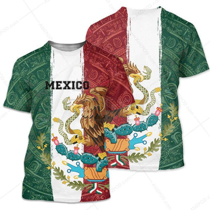 Mexico 3D All Over Printed Shirts For Men and Women