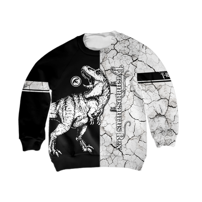 Tyrannosaurus Dinosaur 3D all over printed shirts for Kids