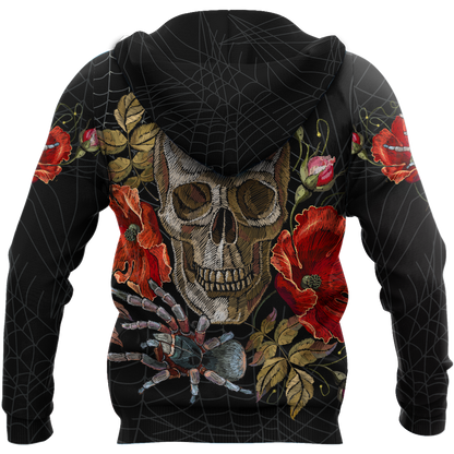 Love Skull red 3D all over printed for man and women QB06042001