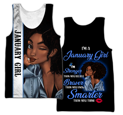 January Girl 3D All Over Printed Shirts For Women