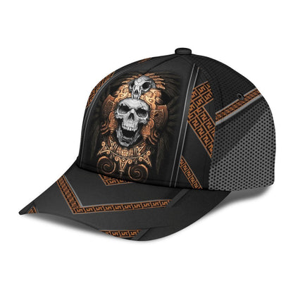 Skull Ancient Greek Pattern Classic cap 07032101.CTA