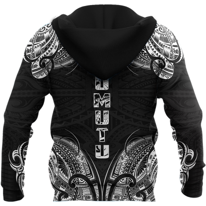 New zealand maori taumutu tattoo 3d all over printed shirt and short for man and women HHT20072002