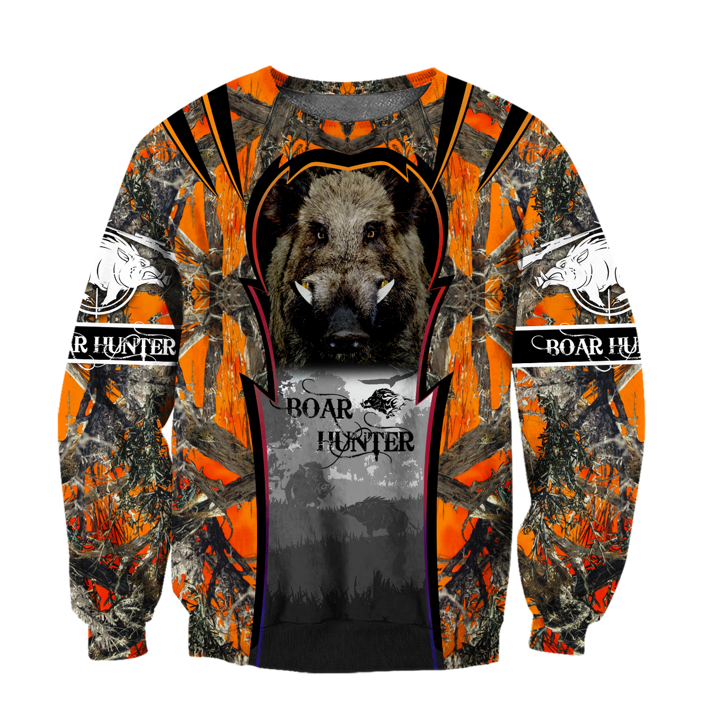 All Over Printed Boar Hunter Hoodie MEI09162002 -MEI
