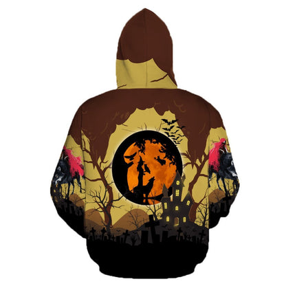 Halloween Wolf 3D All Over Printed Unisex Shirts