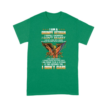 I Am A Grumpy Veteran-US Veteran Standard T-shirt TA