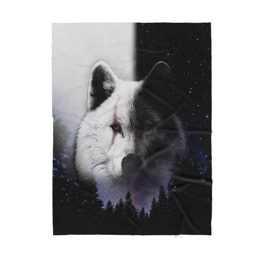 Custom Blanket Wolf Sherpa Blanket ML