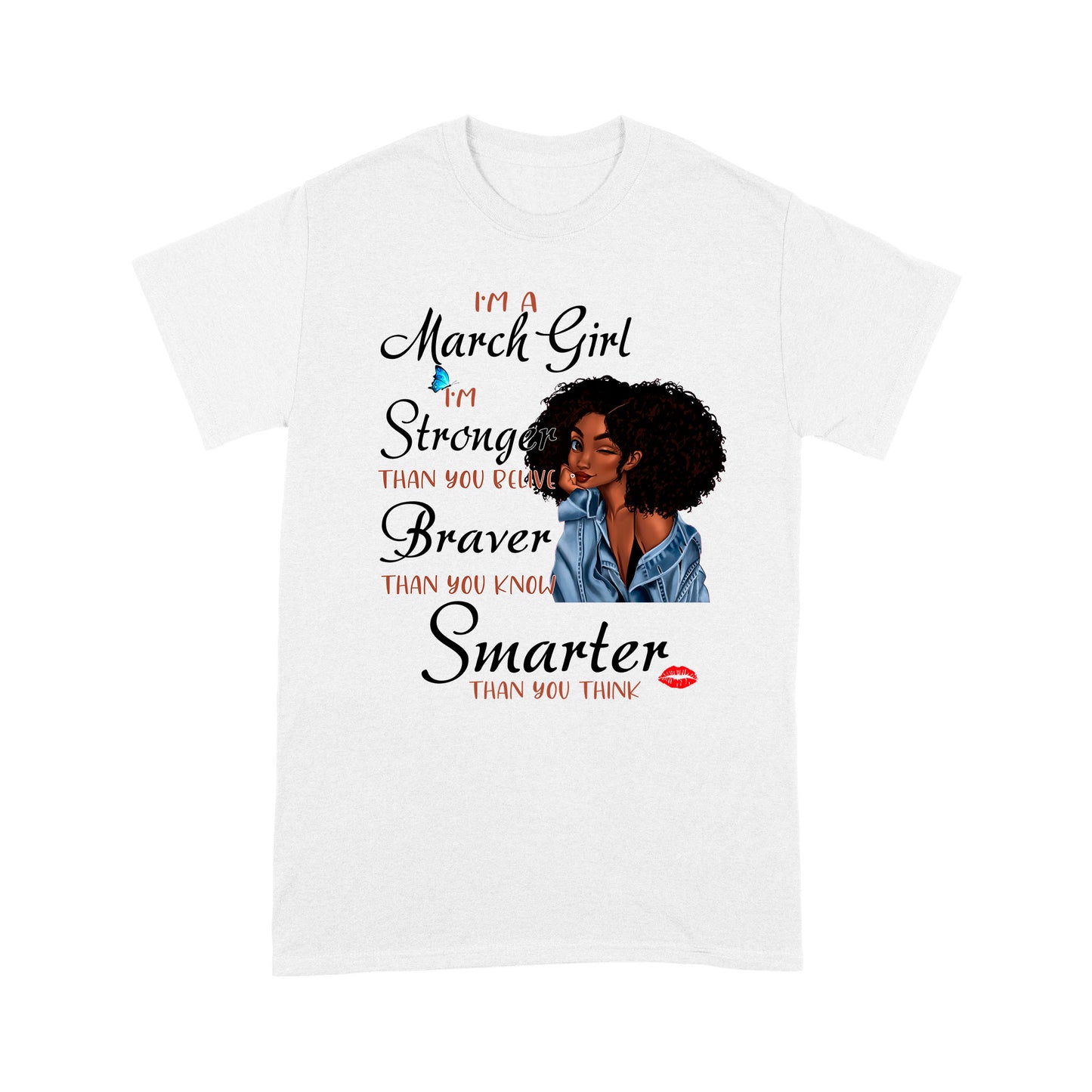 March Black Girl T shirt DL - African Girl T-shirt