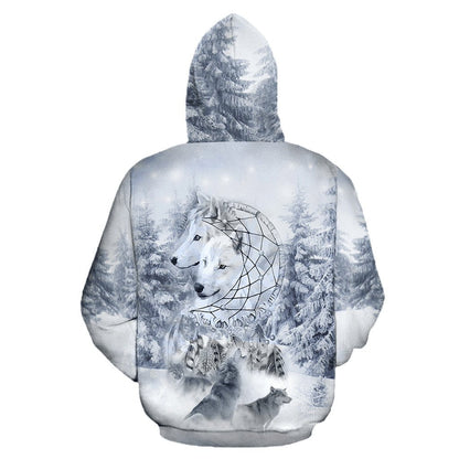 Wolf Native American 3D All Over Printed Unisex Shirts