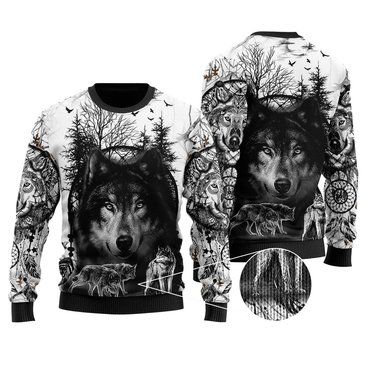 Wolf 3D All Over Printed Unisex Shirts