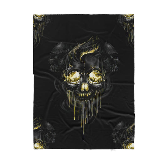 Infinite Store 3D Printed Skull Sherpa Blanket PL