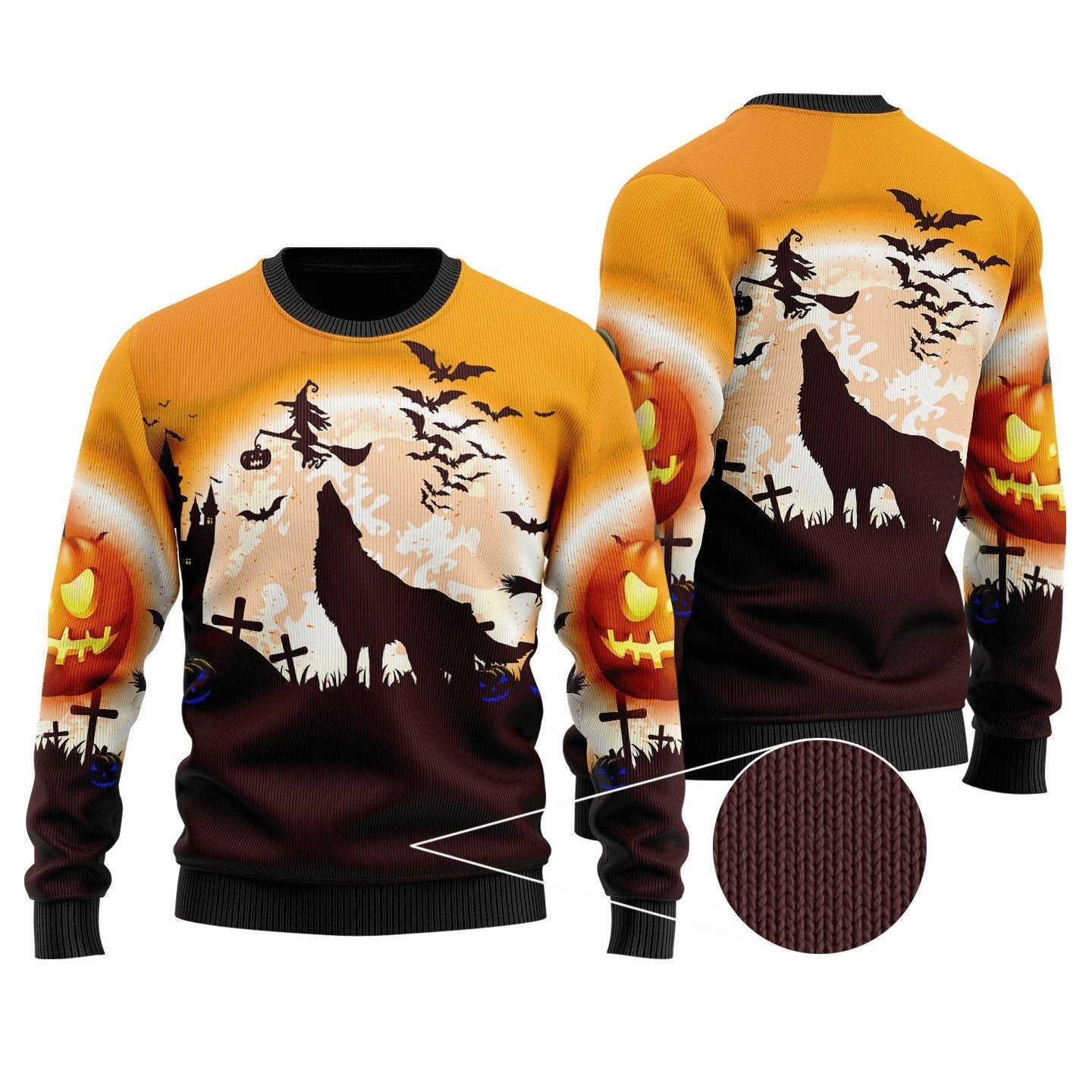 Halloween Wolf 3D All Over Printed Unisex Shirts