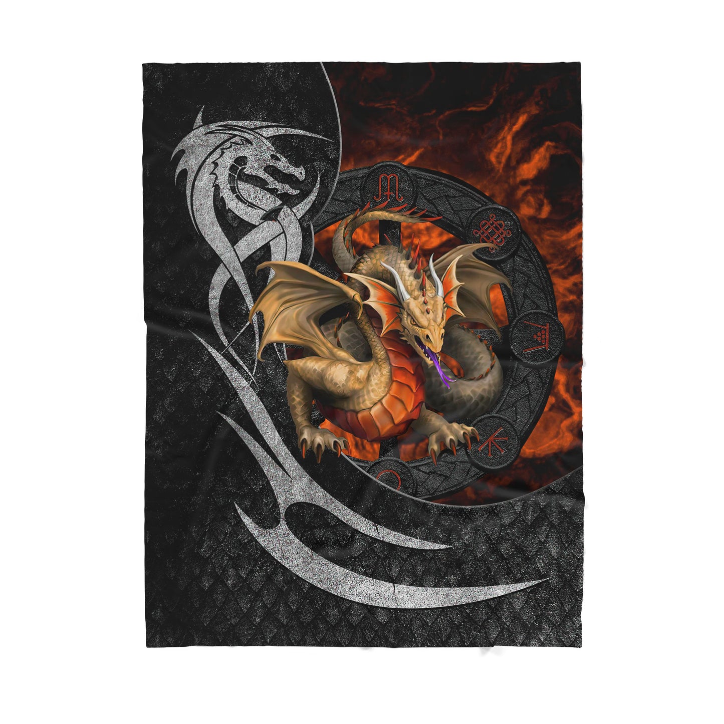 Custom Blanket Dragon - Gift For My Family - Sherpa Blanket HG