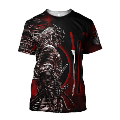 Samurai Tattoo 3D All Over Printed Unisex Shirts