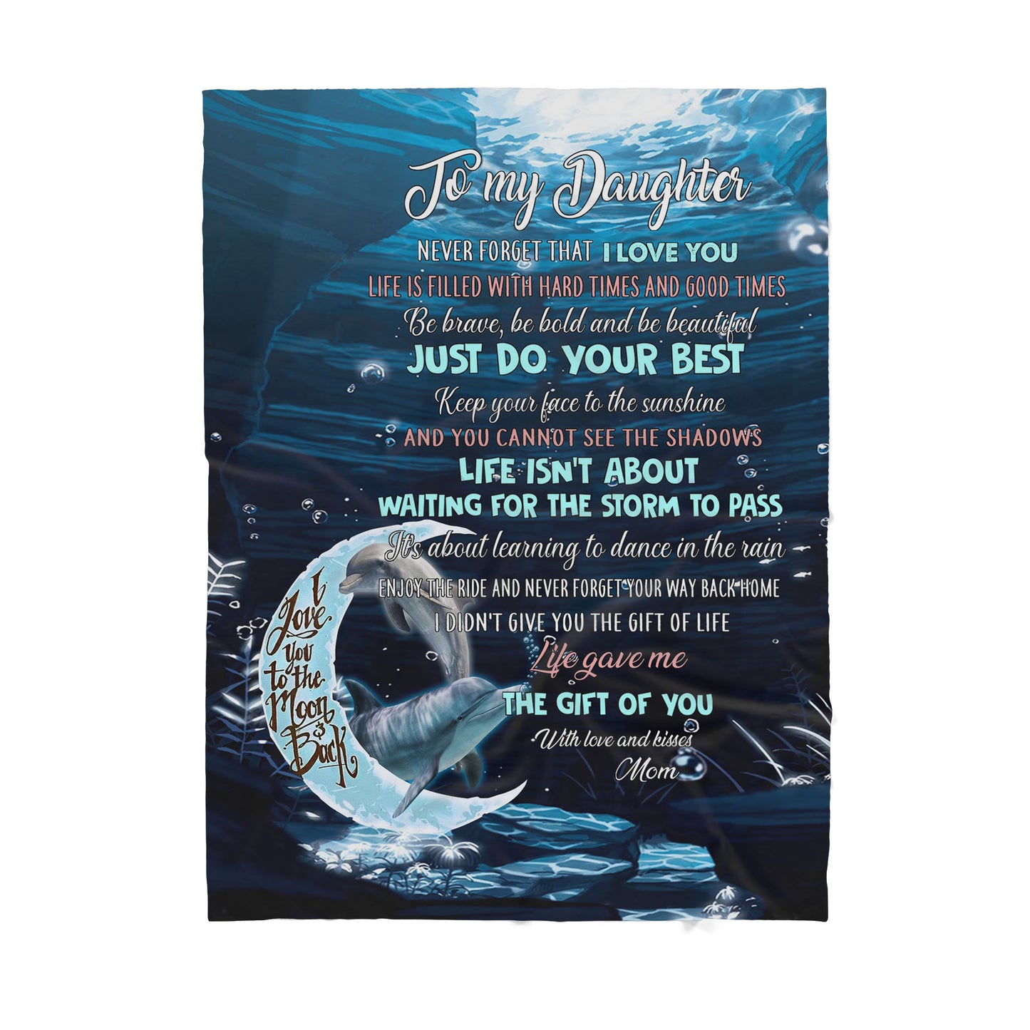 Custom Blanket To My Daughter - Gift For Daughter - Sherpa Blanket TA