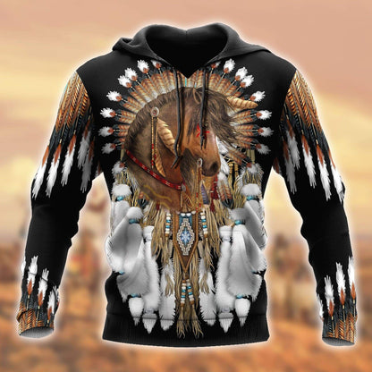 Horse Native American Pride 3D All Over Printed Unisex Shirt