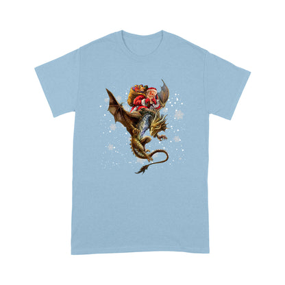 Santa Clause On Dragon T-shirt MEI