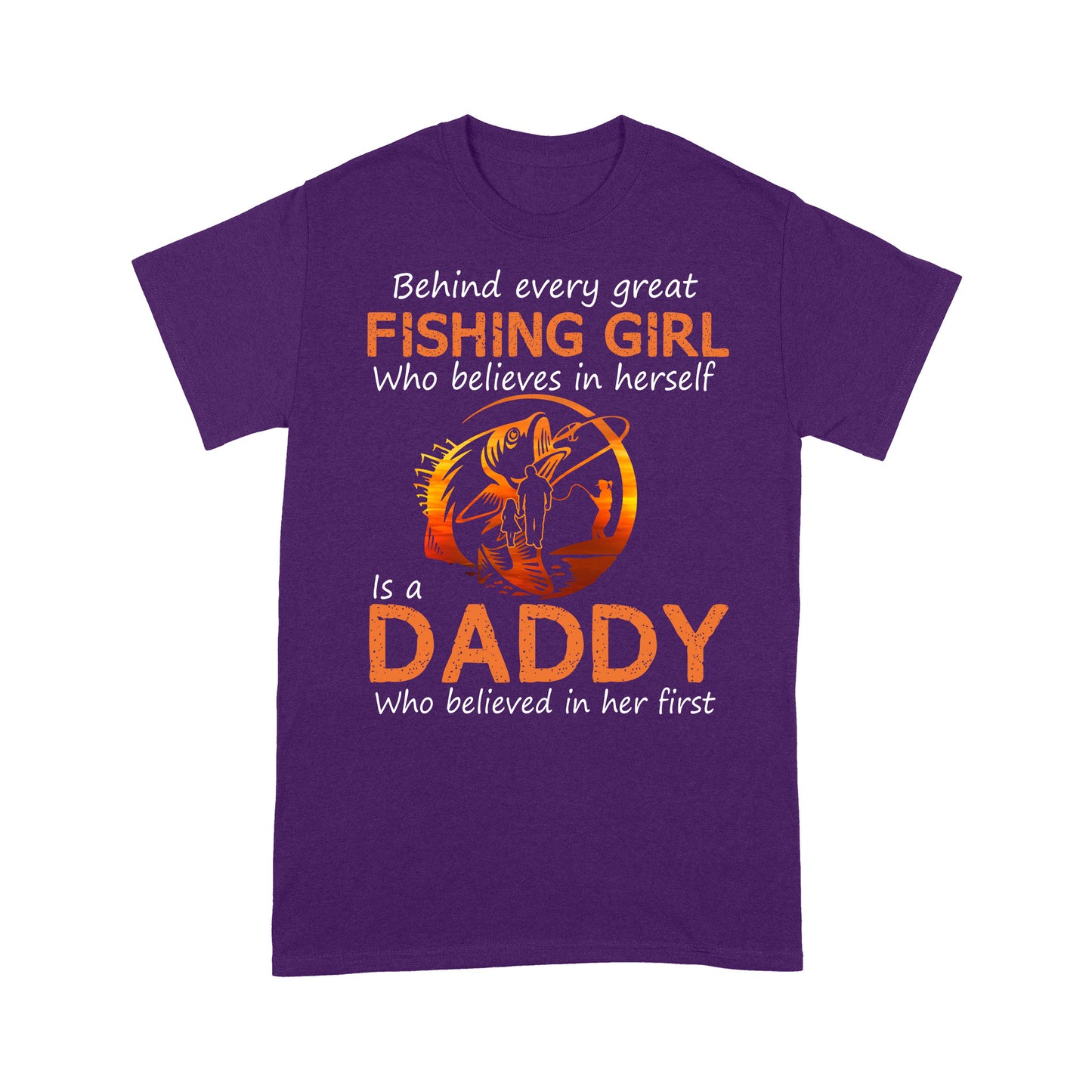 Behind Every Great Fishing Girl Standard T-shirt