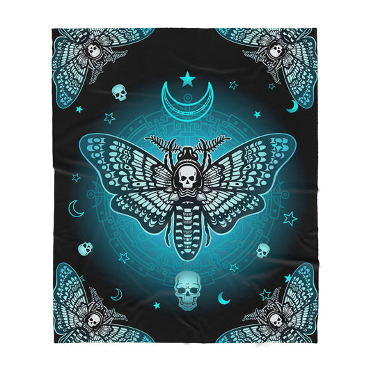 Infinite Store 3D Printed Skull Sherpa Blanket PL