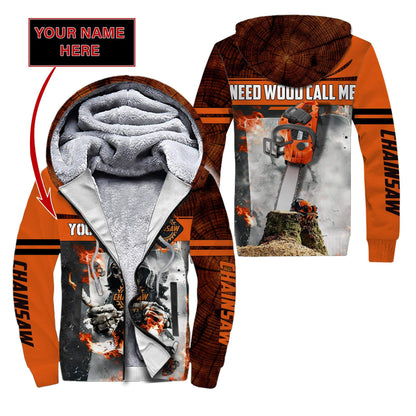 3D Chainsaw Skull Custom Name Unisex Shirts