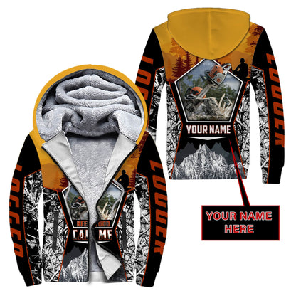 Logger Woodworking Custom Name 3D Full Printing - Amaze Style™-Apparel