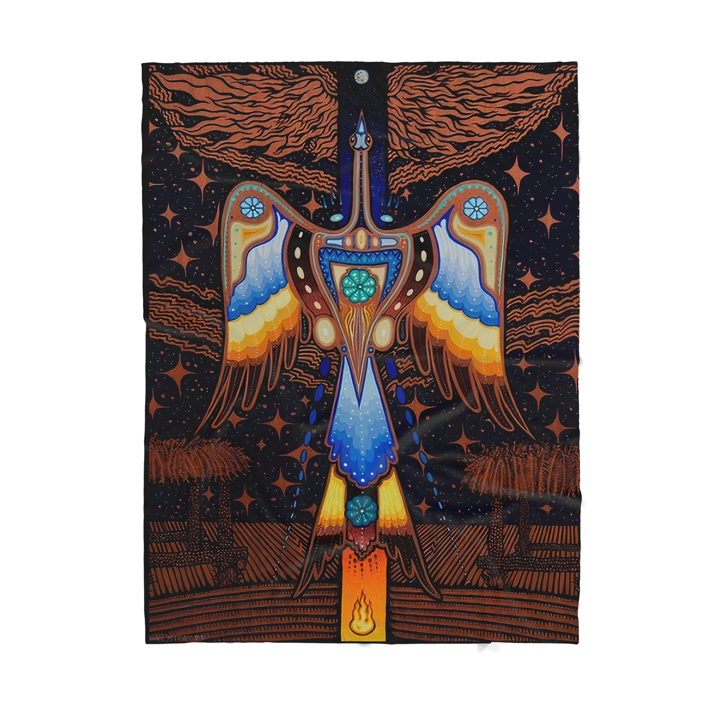 Native American Sherpa Blanket
