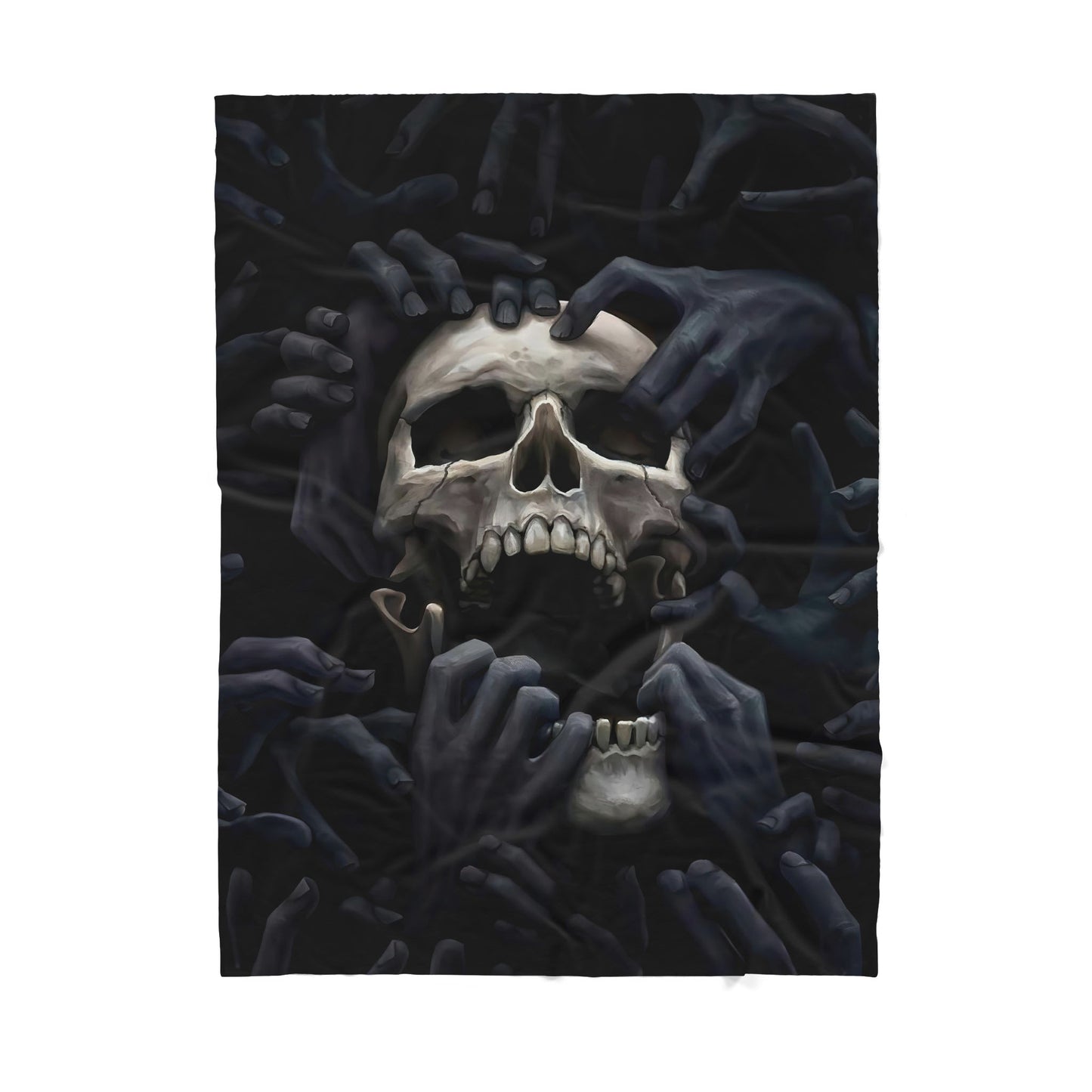 Custom Blanket Skull Sherpa Blanket TQH