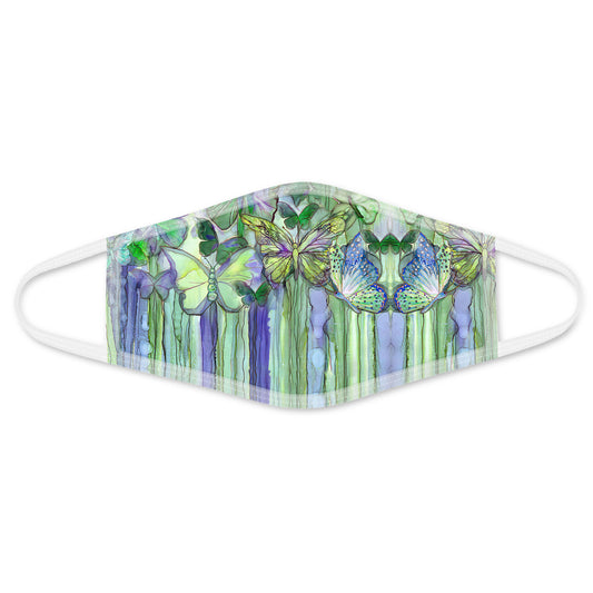 Butterfly Face Mask White ML