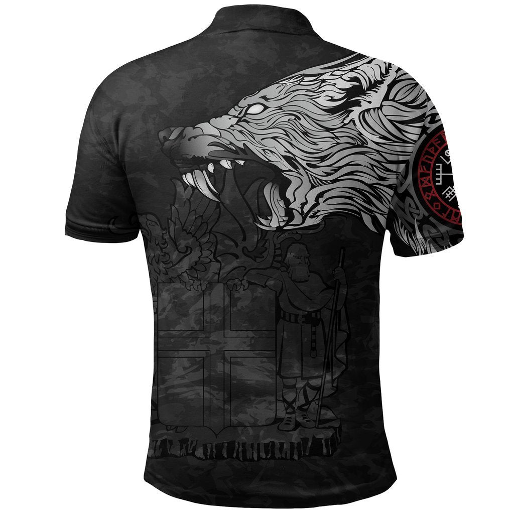 Iceland Hoodie Fenrir Wolf and Vegvisir - Amaze Style™-Apparel