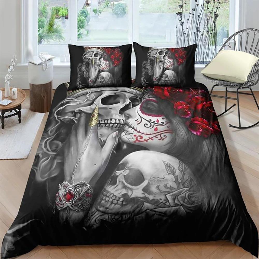 Couple Skull Bedding Set TA0710201