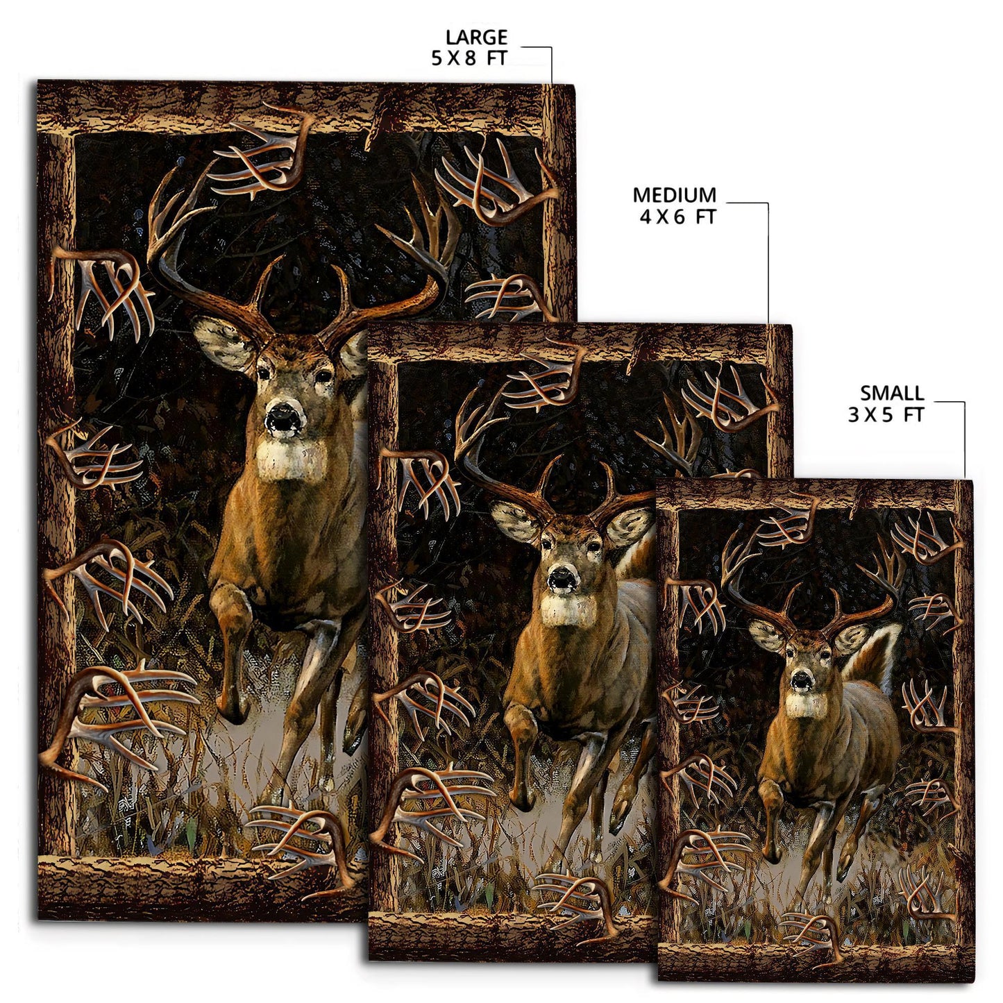 Deer Hunting 3D Rug LAM20100804-LAM