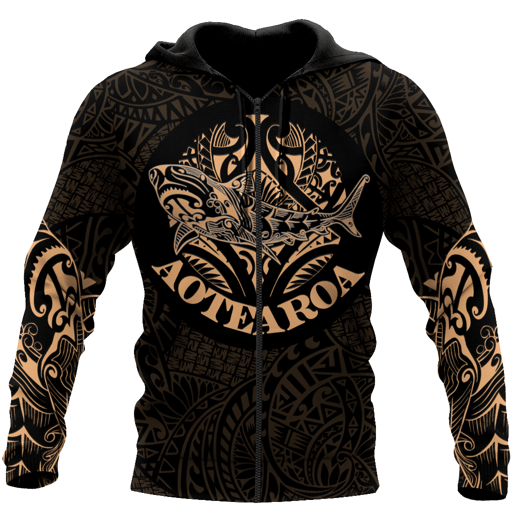 Maori shark tattoo 3d all over printed shirt and short for man and women HHT17072001