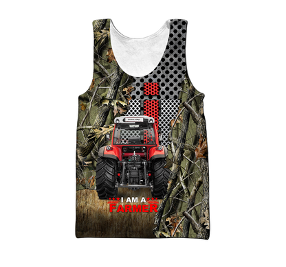 All Over Printed Farmer Tractor Hoodie MEI09222003-MEI